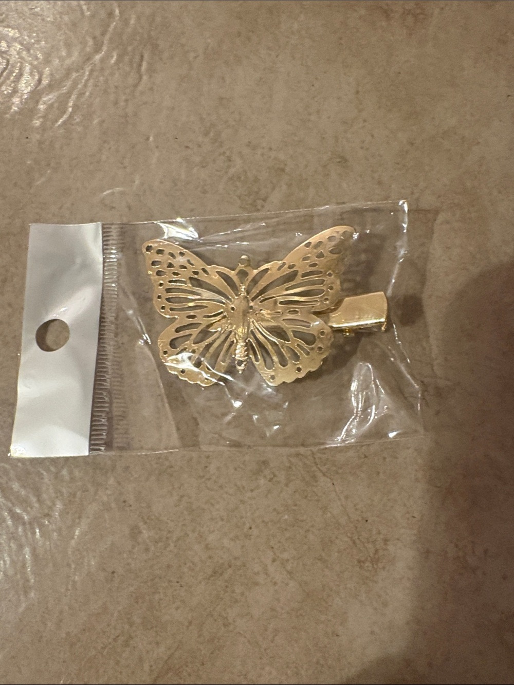 Gold Butterfly Hair Clip - Women Jewelry